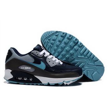 Nike Air Max 90 Mens Shoes Navy Brown White Photo Blue For Sale